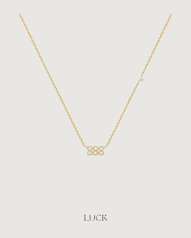 ANGEL NUMBER 888 CHOKER NECKLACE - BALANCE - GOLD - STUDIO JO STORE